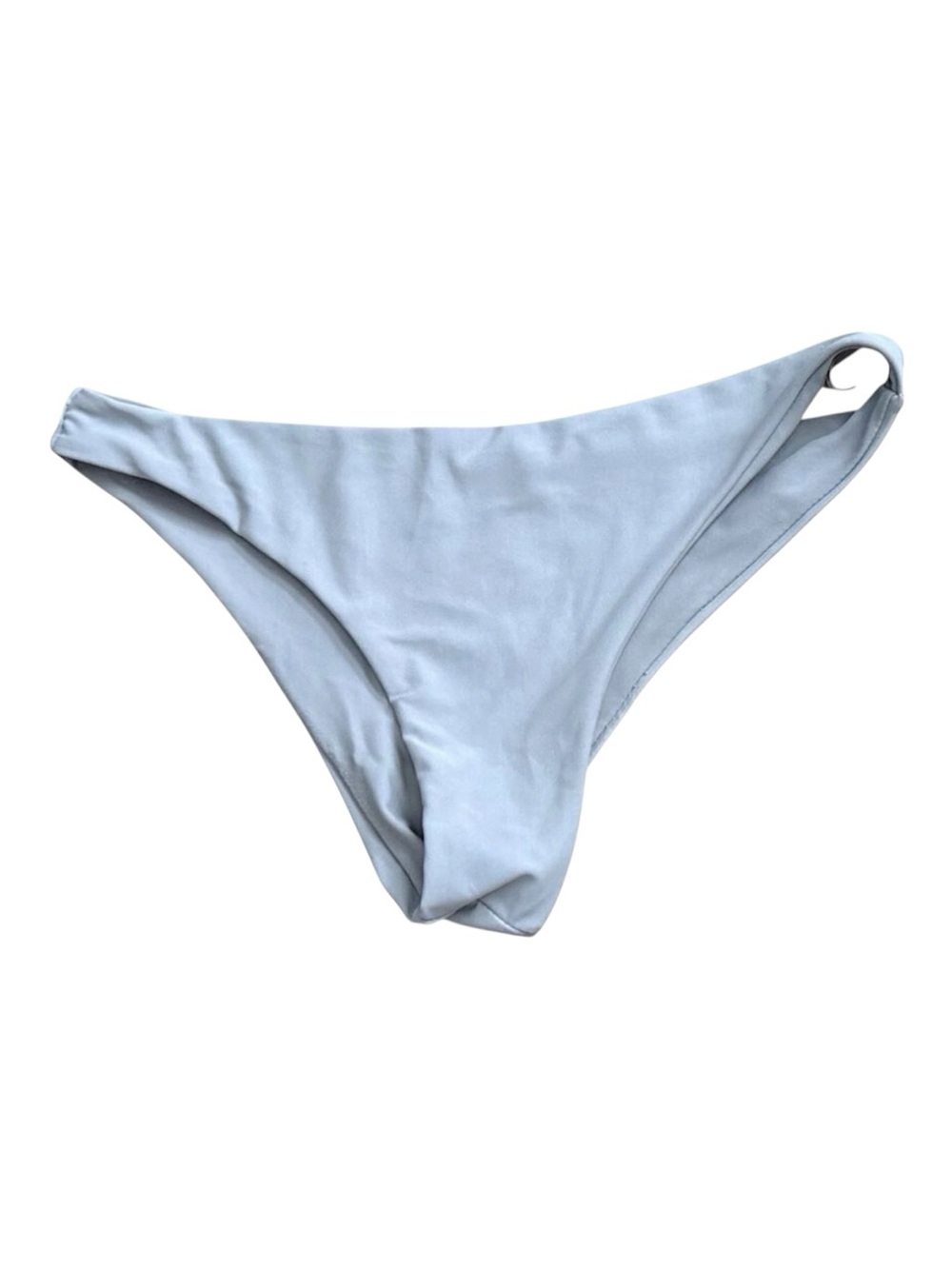 Zaful Bikini Bottom Womens Small Gray Cheeky High Cut Swimwear Swimsuit